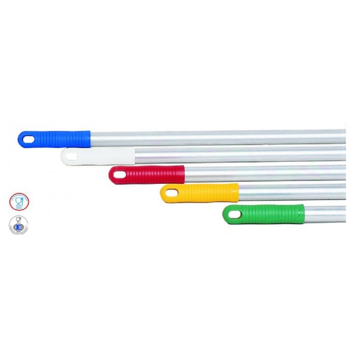 [205304] MANCHE ALU VIS HACCP (Blanc)