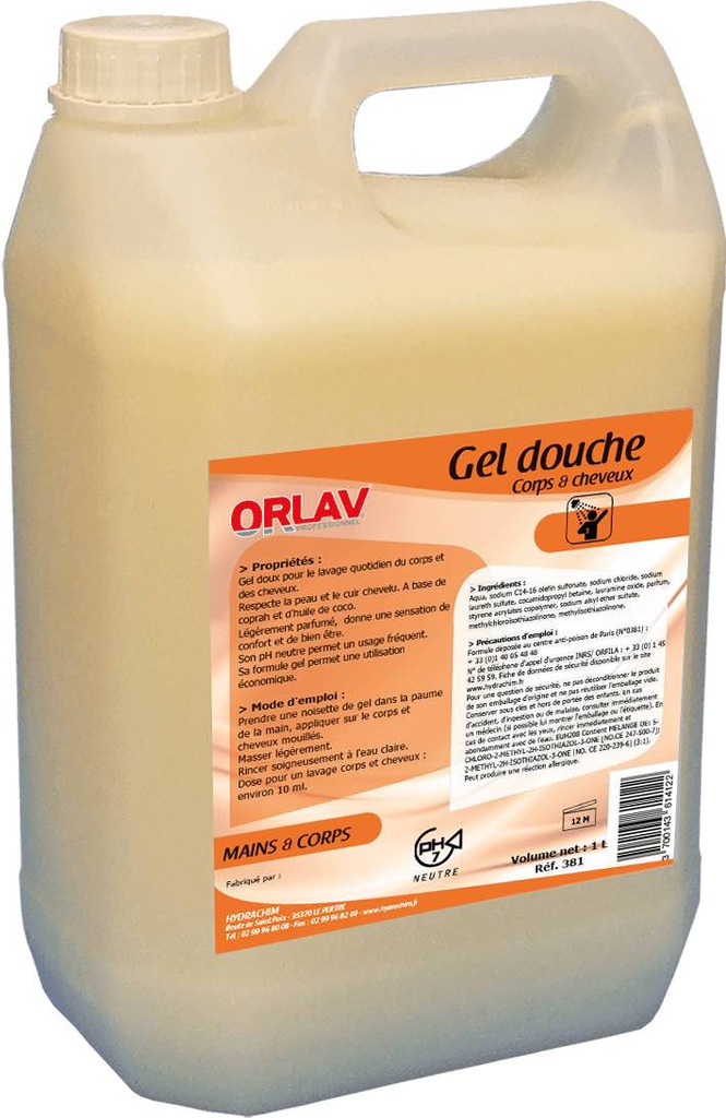 GEL DOUCHE CORPS ET CHEVEUX SIMPLEMENT BLANCHE IVOIRE