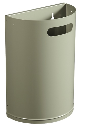 [249782] CORBEILLE ARKEA MURALE DECROCHABLE (Gris Ciment, 20 L)