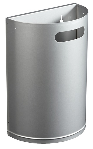 [249784] CORBEILLE ARKEA MURALE DECROCHABLE (Gris Métal, 20 L)