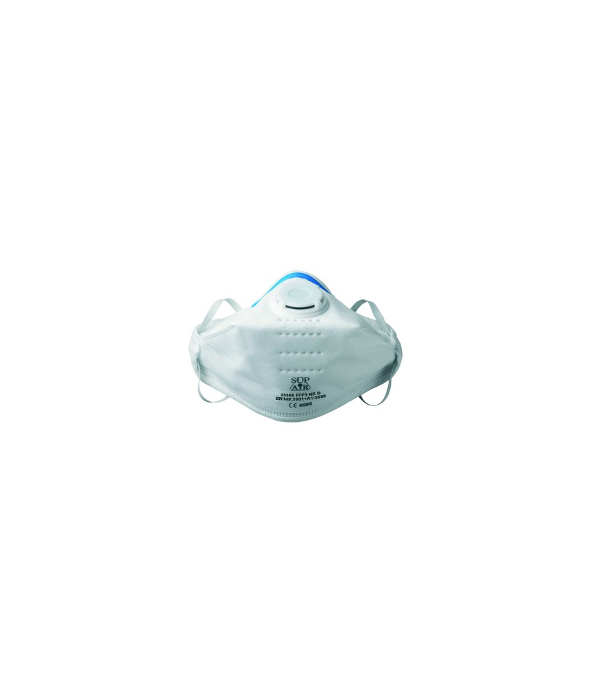 MASQUE FACIALE FFP3 PLIABLE AVEC VALVE