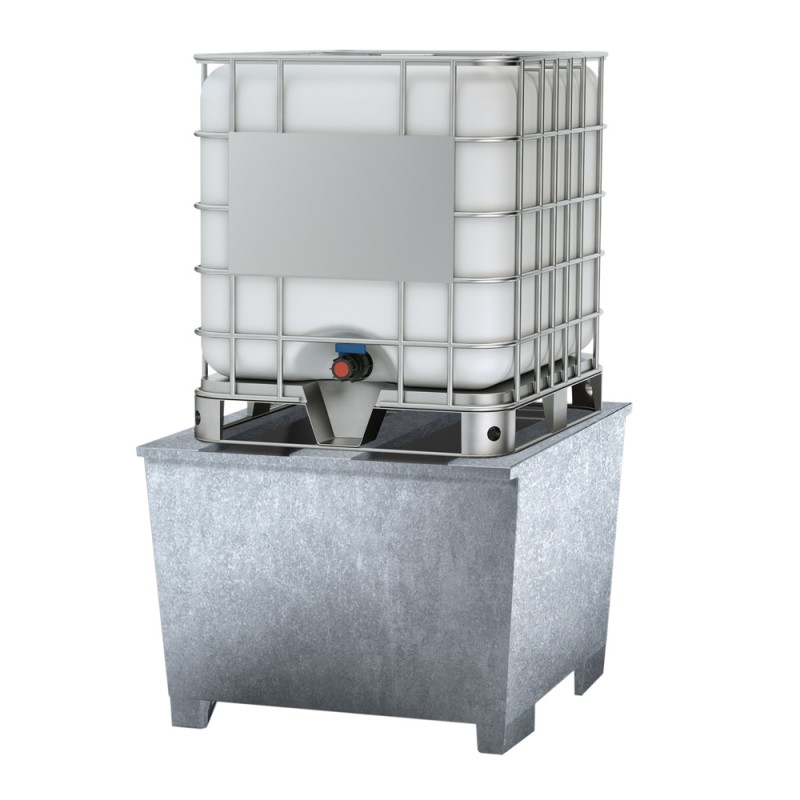 BAC DE RETENTION ACIER 1 IBC 1000 L