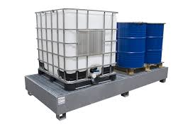 BAC DE RETENTION ACIER 2 IBC 1050 L