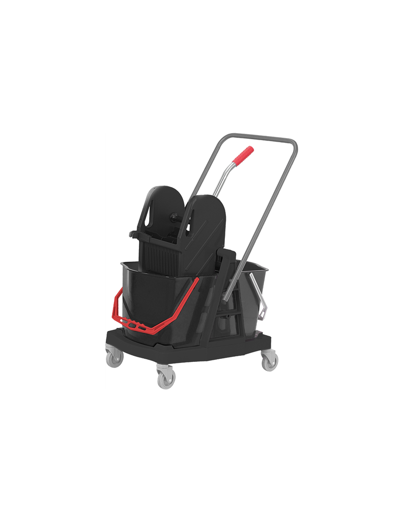 CHARIOT DOUBLE SEAUX 2x15L PRESSE