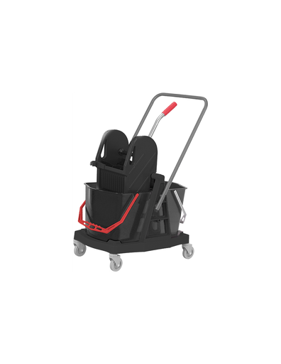 [208513] CHARIOT DOUBLE SEAUX 2x15L PRESSE