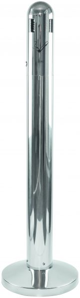 CENDRIER TUBULAIRE SUR PIED 3L INOX MIROIR