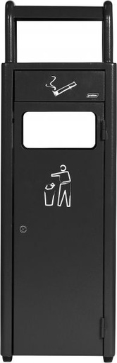 [232901] CENDRIER CORBEILLE EN ACIER 24L