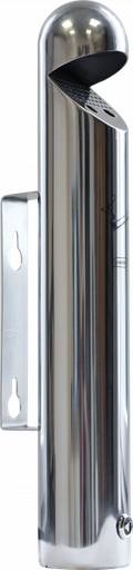 [232903] CENDRIER MURAL INOX MIROIR 1.7L
