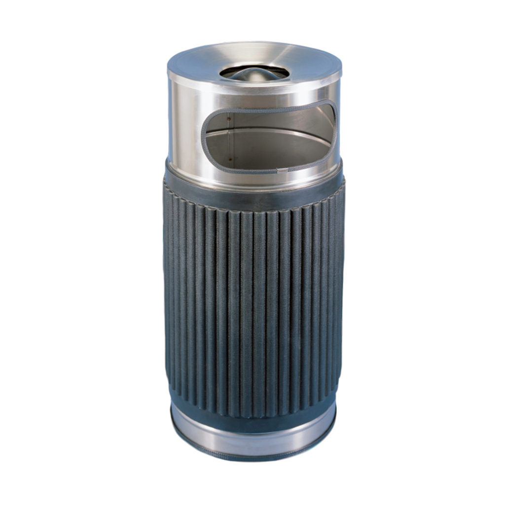 CORBEILLE CENDRIER RONDE AVEC PROTECTION