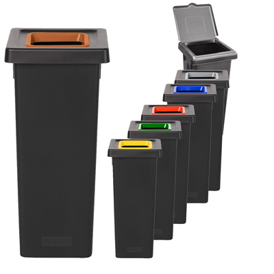 [266900] KIT POUBELLE JAUNE BLEU 2x50L