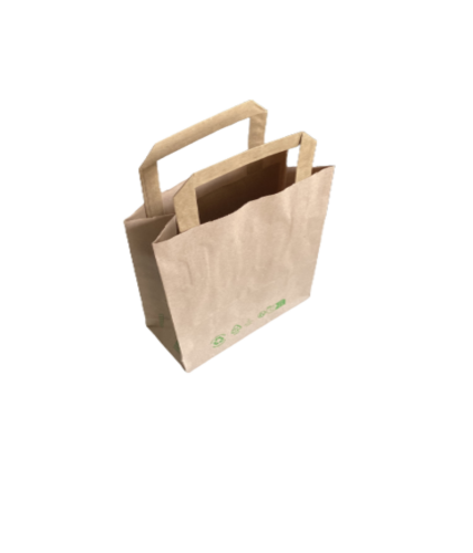 [368602] SAC KRAFT AVEC POIGNEES PLATES